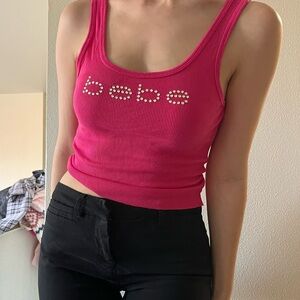Pink Bebe top